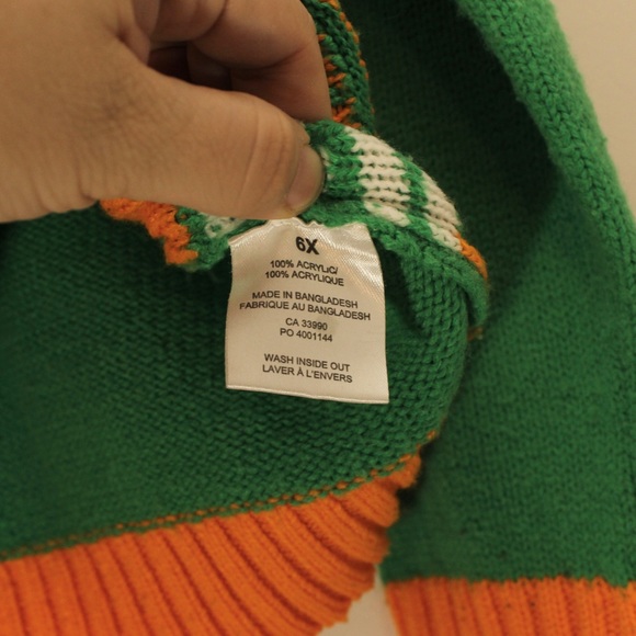 NICKELODEON Teenage Mutant Ninja Turtles TMNT Michelangelo Crewneck Sweater 6x - Picture 3 of 7